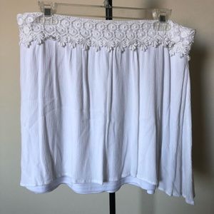 White embroidered Skirt